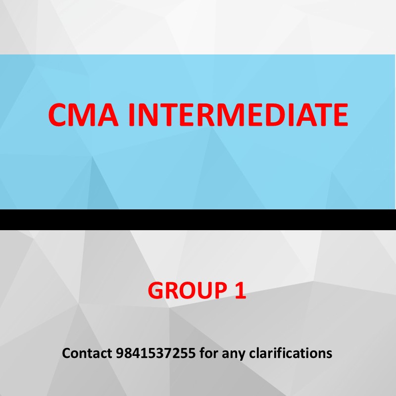 CMA Inter - Group 1